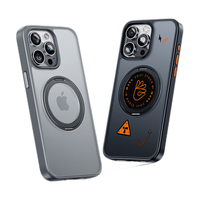 图拉斯 TORRASO1s支点壳 适用苹果15promax手机壳iPhone 15 Pro Max保护套Magsafe支架磁吸充电男女壳【钛灰色】