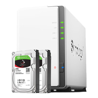群晖(Synology) DS223j 搭配2块希捷(Seagate)8TB酷狼IronWolf ST8000VN004硬盘套装