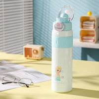 杯具熊 双饮运动保温壶316不锈钢 双饮保温运动壶-微笑艾莎900ml