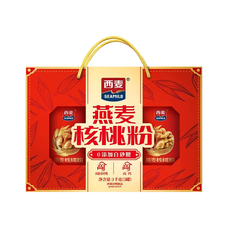 【礼盒】西麦燕麦核桃粉礼盒1kg中老年营养品礼FG