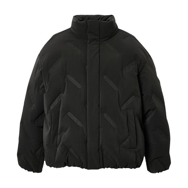 杰克琼斯 冬季极寒蓄热内里压胶羽绒服 197g充绒 黑色