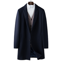 罗蒙 【福利款】经典呢子大衣男舒适羊毛大衣保暖男士大衣外套男大衣