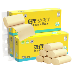 斑布 无芯卷纸 4层78克*30卷 卫生纸 卷筒纸 厕纸