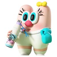 uooha满分能量运动水杯保温杯双饮陶瓷内胆水杯600ml