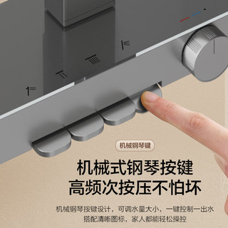 箭牌 K500 钢琴按键四功能 枪灰 34186MZGGW-P4 淋浴花洒套装