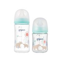 Pigeon 贝亲 第3代宽口径印花玻璃奶瓶 160ml