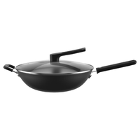 九阳(Joyoung)炒锅铁锅无涂层加深铸铁锅具少油盐家用炒菜锅电磁炉燃气通用34cm 铸铁无涂层炒锅 34cm