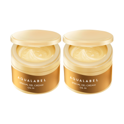 AQUALABEL 资生堂水之印金罐抗初老面霜90g*2紧致抗皱抗衰老保湿套七夕情人节礼物