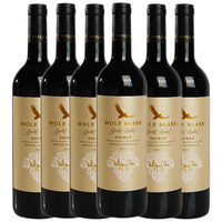 WOLF BLASS 纷赋 金牌 巴罗萨谷设拉子干型红葡萄酒 6瓶*750ml套装 整箱装