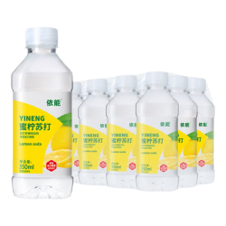 依能 蜜柠蜜桃果味苏打饮料 350ml*12瓶 塑膜量贩装
