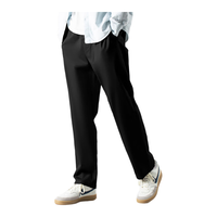 网易严选时尚百搭宽松舒适休闲裤高弹不紧绷小锥版型显瘦 西裤腰*卡其色 XL