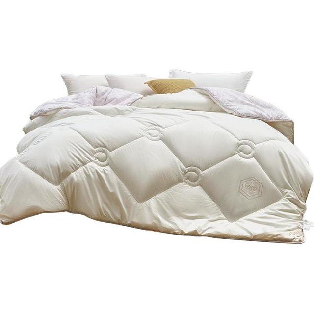 水星家纺 MERCURY 澳洲进口100纯羊毛被抗菌被子冬被加厚保暖被芯阳光卷毛