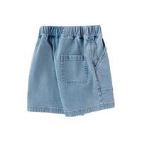 巴拉巴拉男童短裤儿童裤子夏2024牛仔裤宽松百搭 牛仔浅蓝-凉感-88101 110cm