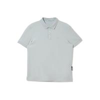 杰克·琼斯(JACK&JONES)夏季无忧搭翻领polo衫男士凉感短袖衣服刺绣简约百搭品牌男装 浅蓝灰C42 L (180)