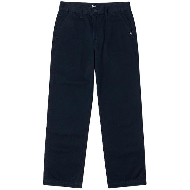 Lee 25春夏舒适直筒Logo织标男日常休闲裤布裤潮流LMB009918204 藏蓝色 33