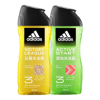 阿迪达斯 男士功能型香波沐浴露洗发水走珠洗护套装 250ml+250ml