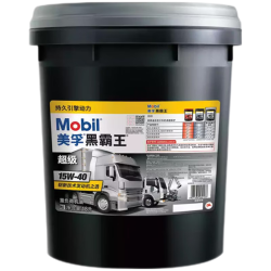 美孚 黑霸王 15W-40 API CI-4级 重负荷机油 18L