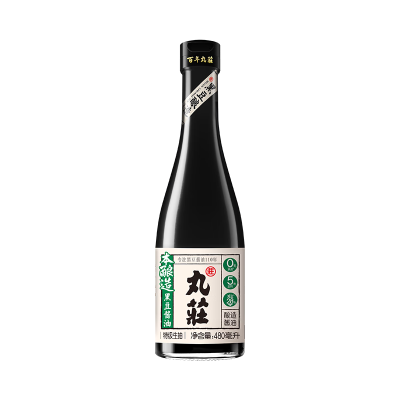  WUAN CHUANG SOY SAUCE/丸莊酱油 零添加  玻璃瓶装 480ml