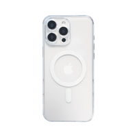 铁布衫适用苹果16ProMax手机壳iPhone16promax磁吸磨砂保护套全包防摔玻璃壳男女通用白色透明磨砂款