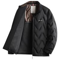 杉杉 SHANSHAN)羽绒服男秋冬90鸭绒外套男加厚保暖短款羽绒夹克 黑色 180