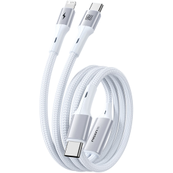 品胜 PD60W快充 Type-C数据线  尼龙织 Lightning Type-C 银 60W 3A