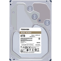东芝(TOSHIBA) N300系列 机械硬盘7200转nas硬盘SATA垂直记录硬盘RPM硬盘 8TB HDWG480YZSTA 标配(无配件)