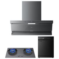 美的（Midea）厨房多件套【蒸汽洗AK5max】烟灶洗三件套AK5max+Q529L-G+RX600MAX