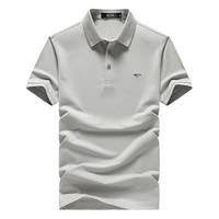 七匹狼短袖T恤男夏季男士POLO保罗衫商务休闲短t翻领体恤打底衫男装上衣 003(中灰)-6850款 190/104A(XXXXL)