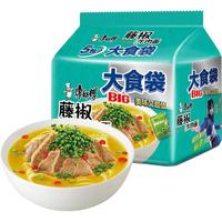 康师傅 方便面大食袋藤椒牛肉面120g*5袋装泡面速食面即食面