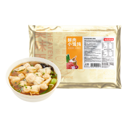 京东京造 鲜美猪肉小馄饨 750g 送汤料包