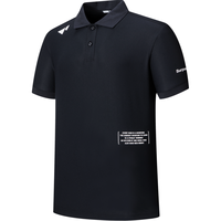 七匹狼短袖T恤夏季时尚百搭简约翻领polo男装短t恤 001(黑色) L 175/96A