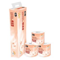 洁柔 粉Face系列 4层加厚有芯卷纸