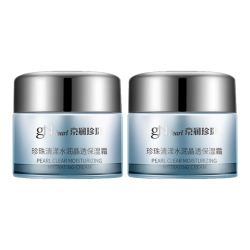 京润珍珠 gNPearl）补水保湿面霜 深层补水男女士通用珍珠清漾水润晶透保湿霜50g 清漾水润晶透