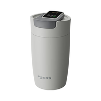 鸿蒙智选 哈尔斯智能咖啡杯保温杯便携不锈钢车载随行男女士水杯  370ml