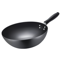 苏泊尔（SUPOR） 炒锅大铁锅无涂层精铁老式家用炒菜锅烹饪锅具煤气灶燃气灶明火适用厨具 32cm精铁锅-带盖【2-5人使用】