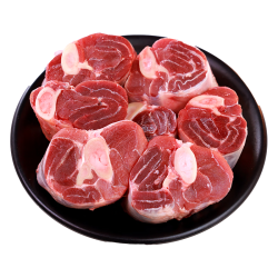 鲜飨 内蒙羊后腿切片1kg 生鲜羊肉原切羊后腿肉炖煮烧烤 源头直发