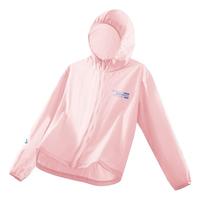 真维斯（JEANSWEST）防晒衣女2025夏户外通勤防晒服薄款凉感运动防紫外线夹克外套 粉色 渐层蓝条_K L
