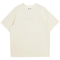 杰克琼斯 杰克·琼斯(JACK&JONES)25年男装春夏季重磅棉宽松复古哥特字母发泡印短袖T恤男小众 乳白色A05 常规 L