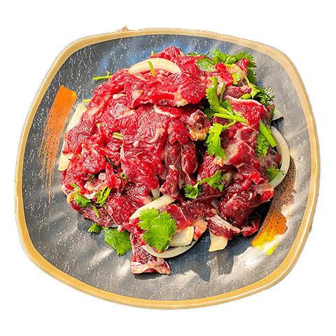 京觅 0添加正宗齐齐哈尔烤肉净重3斤 牛肉套餐烧烤露营生鲜源头直发