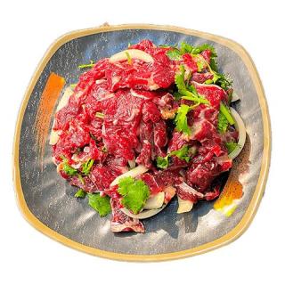 京觅 0添加正宗齐齐哈尔烤肉净重3斤 牛肉套餐烧烤露营生鲜源头直发