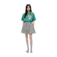 DZZIT地素短袖T恤2024夏季印花设计多巴胺上衣女蓝色 绿色 S