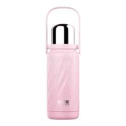 HAERS 316不锈钢保温杯 草莓粉 980ml