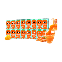 江中食疗有眼光益生菌发酵胡萝卜饮品125ml*16盒儿童叶黄素果蔬汁