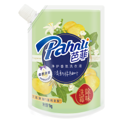 芭菲 香氛物语系列 持久留香 洗衣液  1kg袋装-柚子