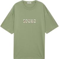 美特斯邦威胸前字母撞色印花短袖圆领男夏季休闲舒适时尚百搭上衣