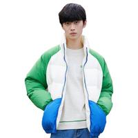 男士羽绒服男款冬季男女同款复古系列撞色羽绒服