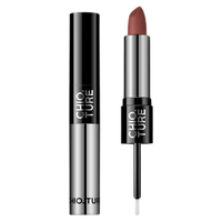 CHIOTURE 稚优泉 双头雨衣口红镜面哑光唇泥女显白不易沾杯平价 D04 相思沼泽