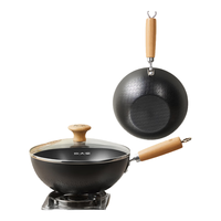 炊大皇小铁锅炒锅家用平底不粘锅辅食锅一人食电磁炉炒菜锅20cm 无涂层铁锅20cm
