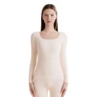 都市丽人秋无痕秋衣秋裤保暖内衣女士加厚加绒秋季套装女 裸肌肤 XL