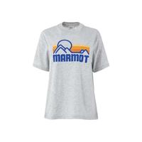 Marmot尺码偏大 土拨鼠 女士 经典潮流短袖LOGO款运动T恤